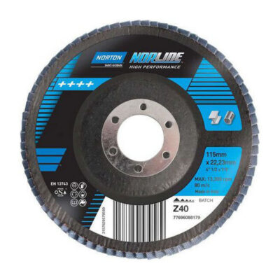 NORTON 100 x 80# ZIRC FLAP DISC