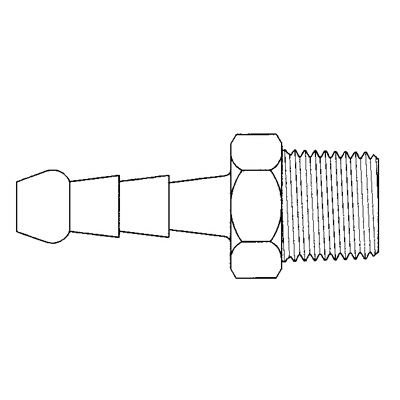 TITON 209X10X8 MALE HOSE TAIL