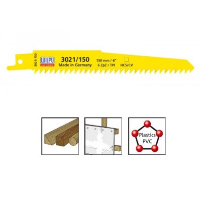 WILPU 3021/150 HCS/CV UNIVERSAL SABRE SAW BLADE
