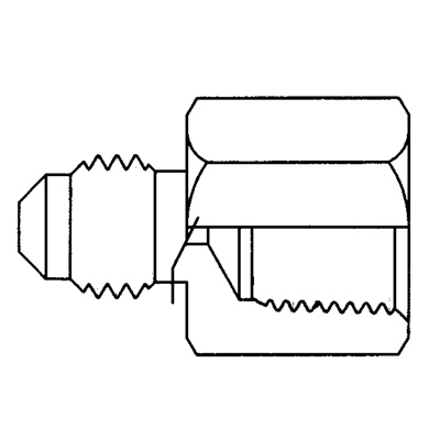 TITON 46X5X2 FEMALE FLARE UNION