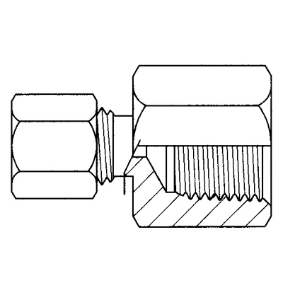 TITON 66X5X2 FEMALE CONNECTOR