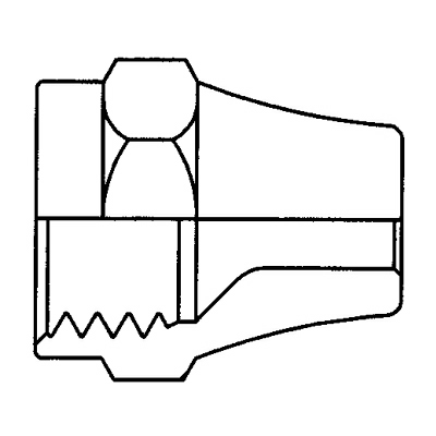 TITON 41SX12 SHORT FLARE NUT