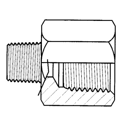 TITON 3200X6X6 M/F ADAPTOR