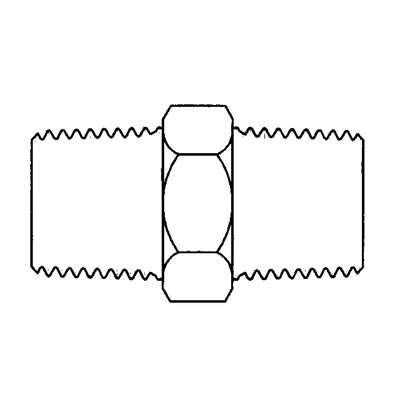 TITON 3325X2 HEX NIPPLE