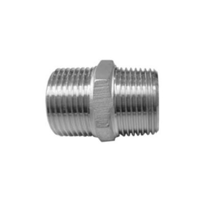 ST/ST T316 1/4" BSP HEX NIPPLE