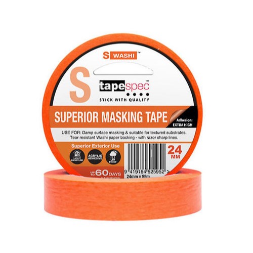 24mm SUPERIOR YELLOW MASKING TAPE